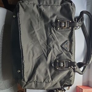 Prada Charcoal Nylon Shoulder Bag